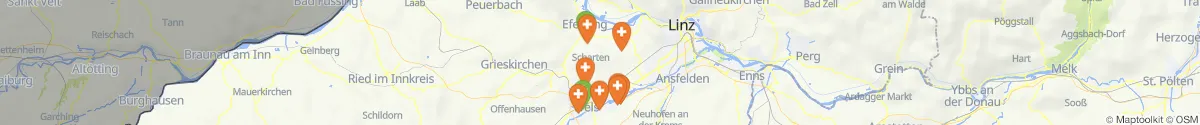 Map view for Pharmacies emergency services nearby Scharten (Eferding, Oberösterreich)
